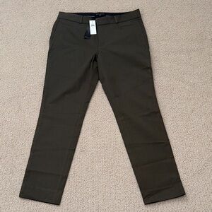 NWT Banana Republic Sloan Dark Olive Pants size 8